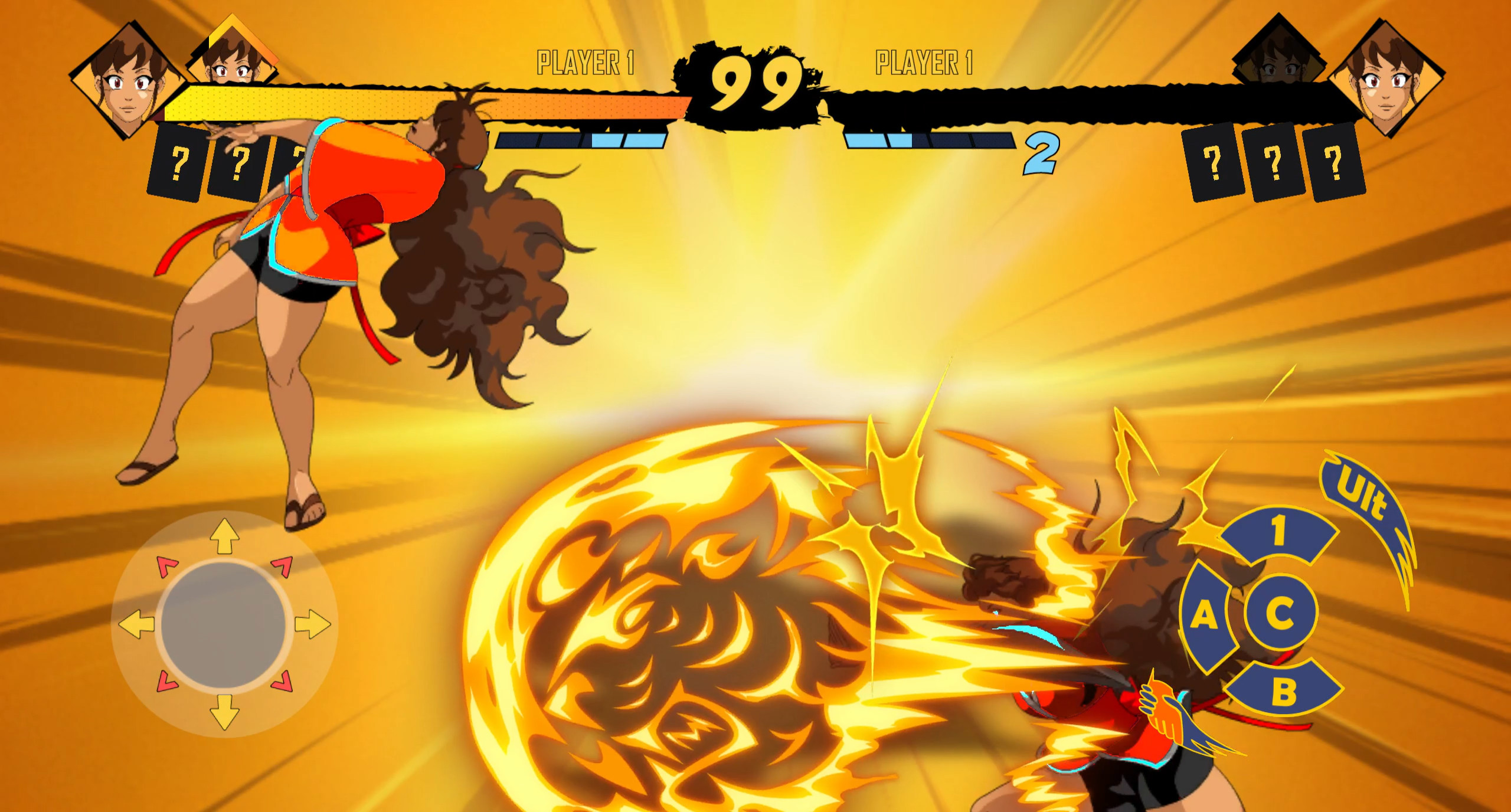 A cinematic finishing move